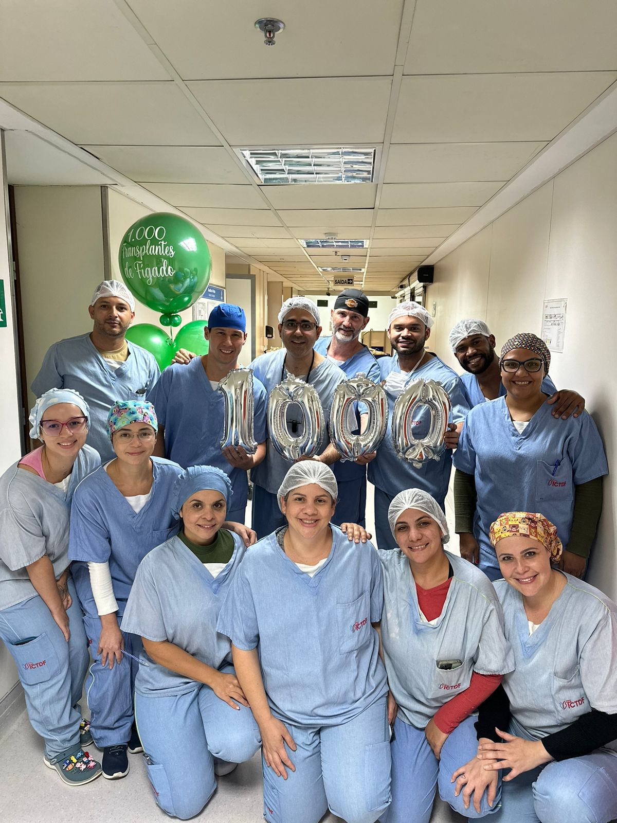 Equipe de transplante hepático que atua no ICTDF chega a marca de mil transplantes de fígado realizados